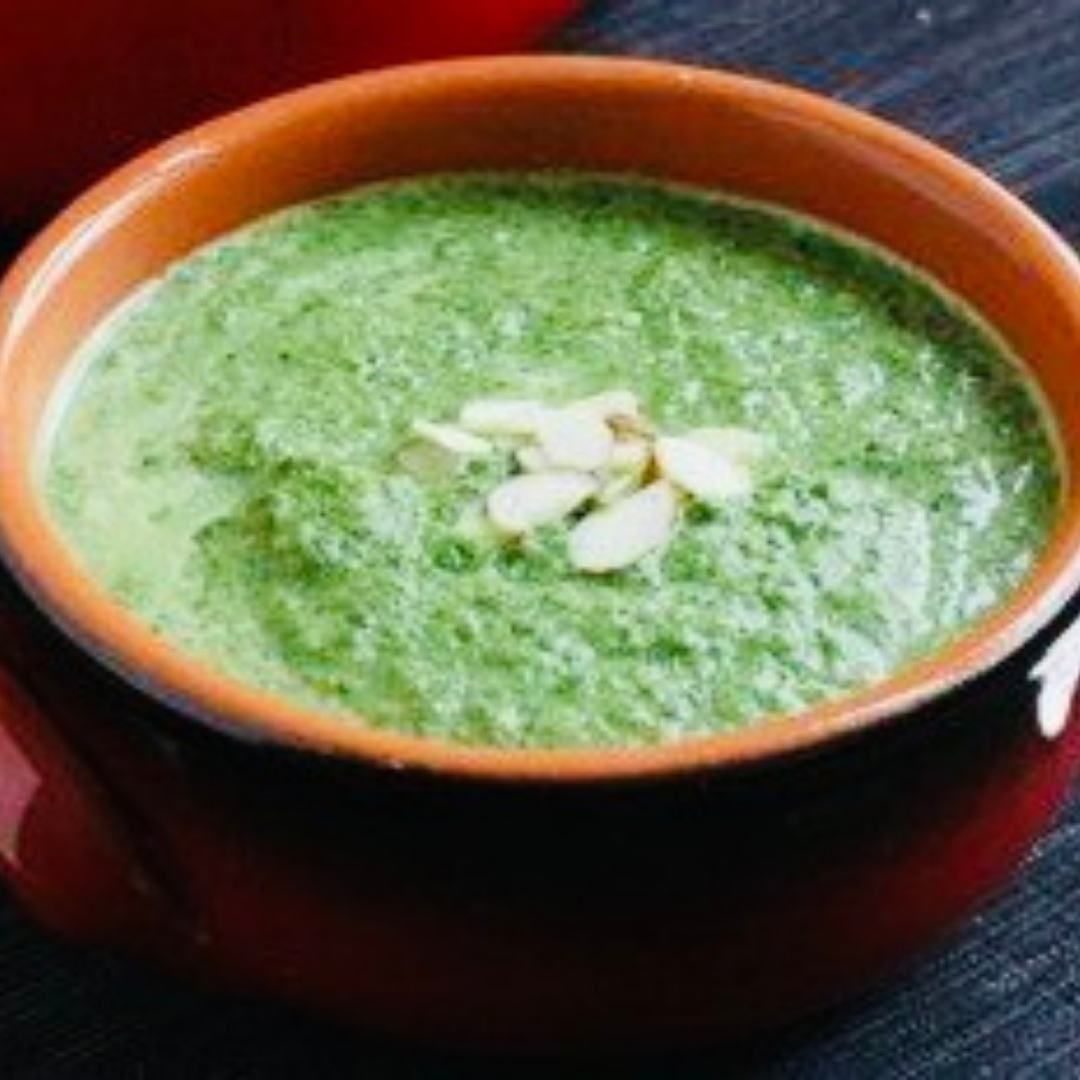 Spinach and coconut soup