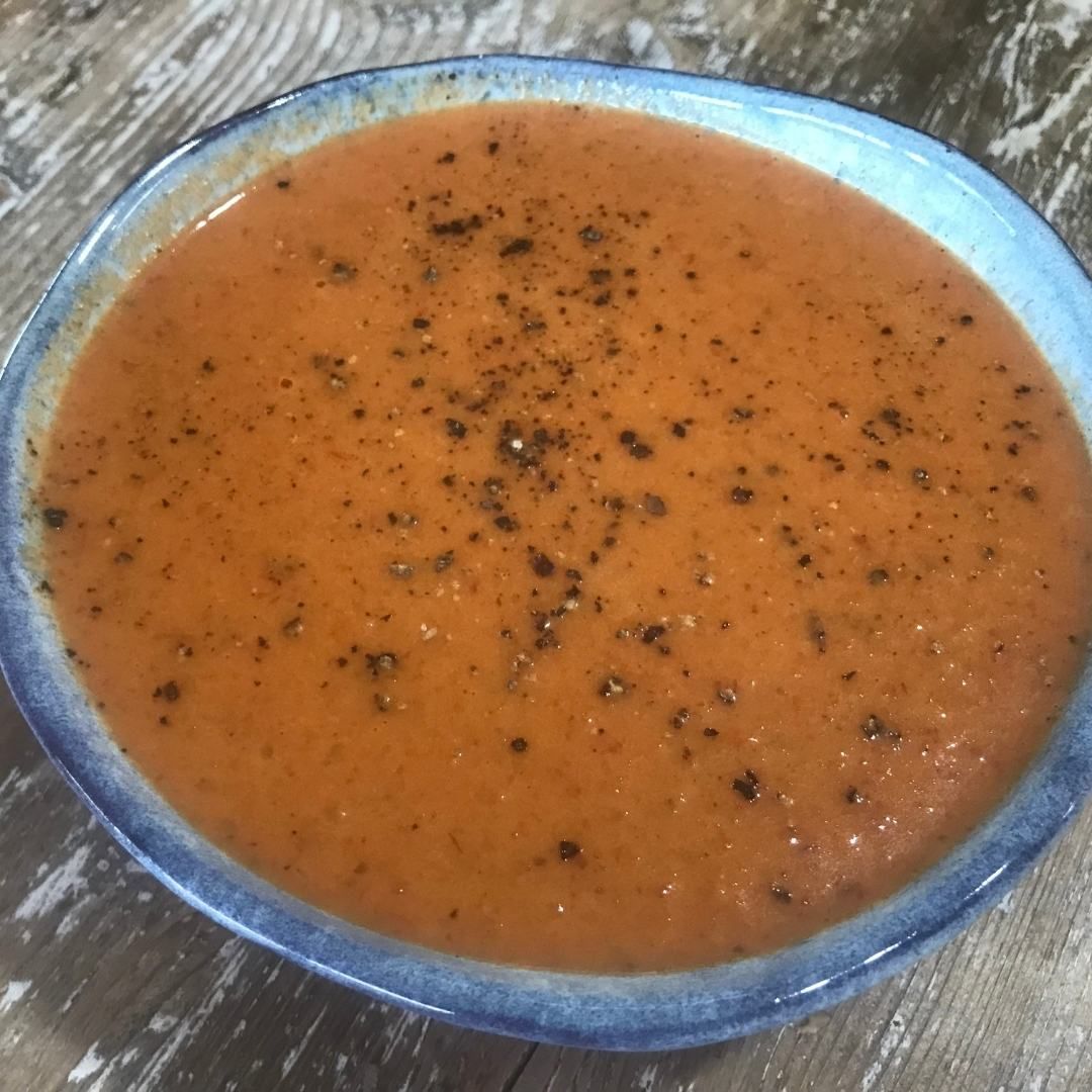 Roasted red pepper soup